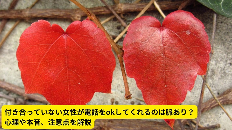 付き合っていない女性が電話をokしてくれるのは脈あり？心理や本音、注意点を解説